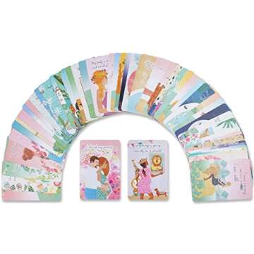 Mama Natural Pregnancy Affirmation Cards For Women - 50 Beautiful New Mom Affirmation Cards To Inspire & Empower You Along Your Pregnancy Journey | Gifts For New Mom & Post Partum Gifts For Mom