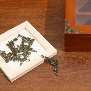 Vintage Corner Protectors - 24 Pcs Antique Metal Decor