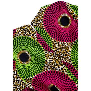 Unique SHENBOLEN Women African Print Long Sleeves Dress