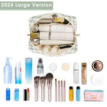 Large Makeup Bag Zipper Pouch for Women
