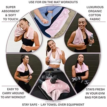 Soft Organic Cotton Gym Towel - Odor-Free & Absorbent
