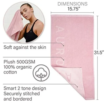 Soft Organic Cotton Gym Towel - Odor-Free & Absorbent