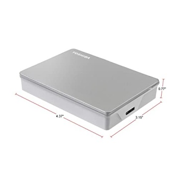Toshiba Canvio Flex 4TB Portable Hard Drive USB-C, USB 3.0