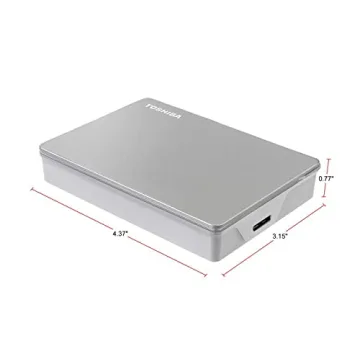 Toshiba Canvio Flex 4TB Portable Hard Drive USB-C, USB 3.0