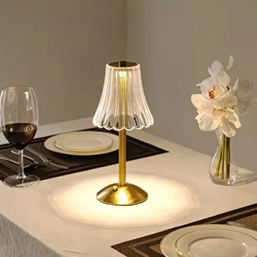 Elegant Cordless Table Lamp - Rechargeable & Versatile Lighting