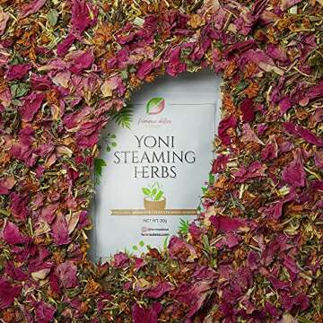 Femme Detox Yoni Steam Herbs for Cleansing Yoni Herb Kit for Feminine Care | Yoni Steaming Herbs to Maintain pH Balance for Women Organic Yoni Steam Kit - 30 Grams