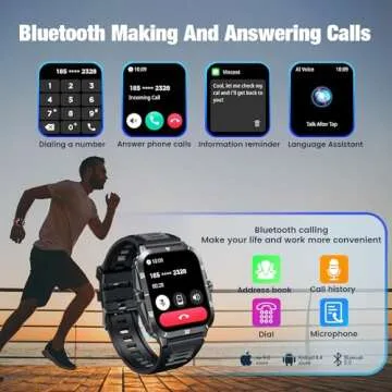 Smartwatch for Men with Health Tracking and Call Functionality