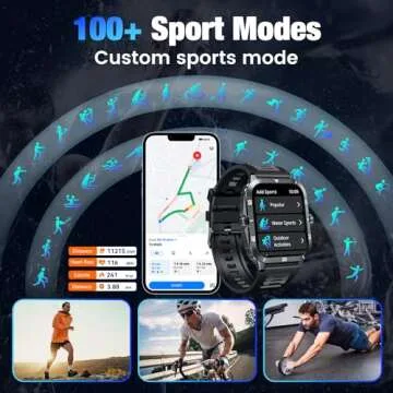 Smartwatch for Men with Health Tracking and Call Functionality