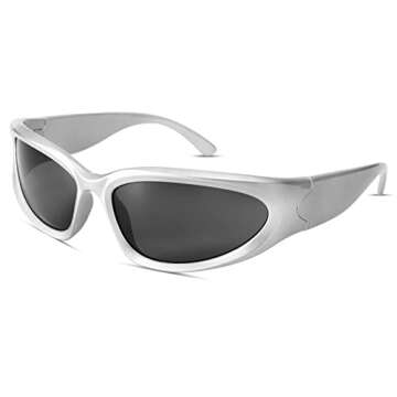 COASION UV400 Wrap Around Fashion Sunglasses for All