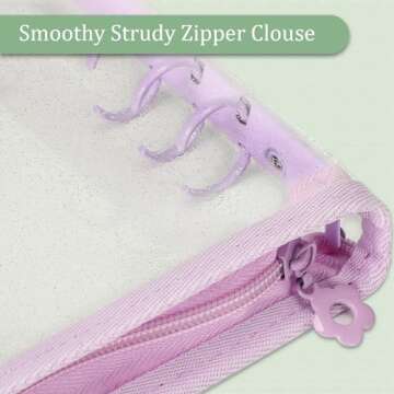 Nezyo Vibrant A5 Zipper Binder Set - 4 Colors for Organization