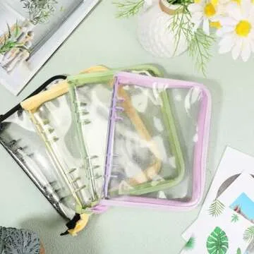 Nezyo Vibrant A5 Zipper Binder Set - 4 Colors for Organization