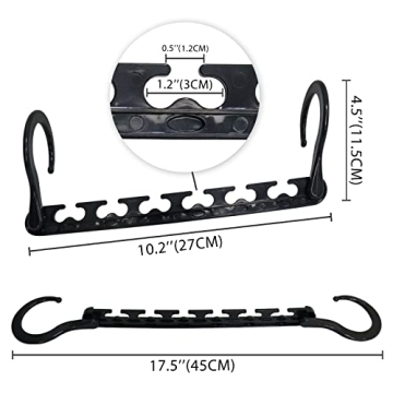 Black Magic Hangers Space Saving Closet Organizer for All