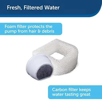 PetSafe Drinkwell Pagoda Ceramic Cat & Dog Water Fountain, 70oz Capacity, Encourages Hydration, Open Bowl Design, White