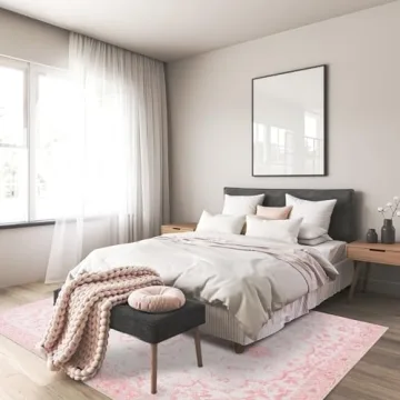 Sofrug 5x7 Vintage Area Rug Soft Non-Slip Washable