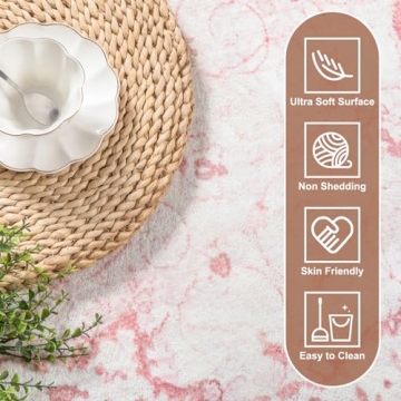 Sofrug 5x7 Vintage Area Rug Soft Non-Slip Washable