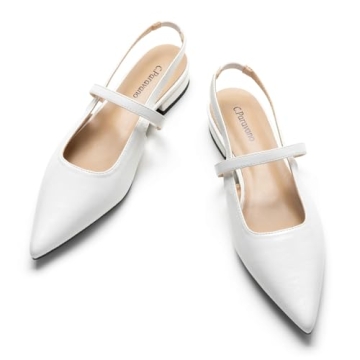 C.Paravano Women’s Slingback Flats | Chic Pointed Toe Sandals for All Occasions
