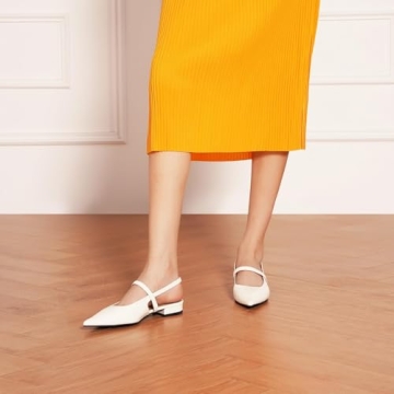 C.Paravano Women's Slingback Flats for Effortless Style