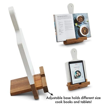 Elegant Tender Cottage Cutting Board & Cookbook Holder