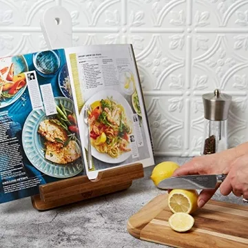 Elegant Tender Cottage Cutting Board & Cookbook Holder
