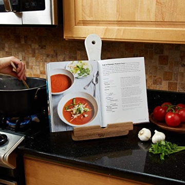 Elegant Tender Cottage Cutting Board & Cookbook Holder