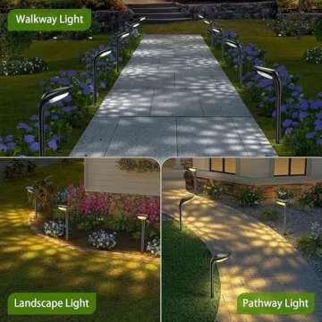 JSOT Solar Pathway Lights - Bright, Waterproof & Solar Powered