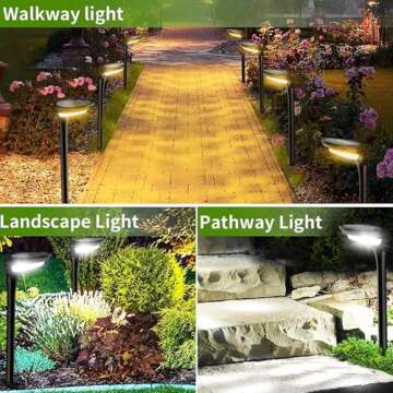 JSOT Solar Pathway Lights - Bright, Waterproof & Solar Powered