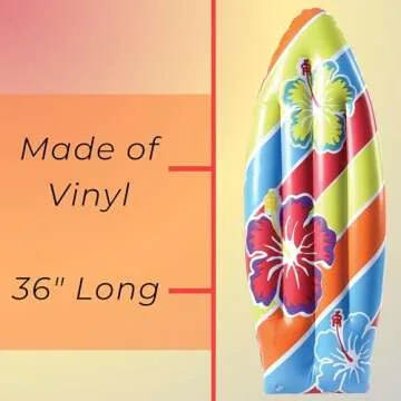 Vibrant Inflatable Surfboard for Beach Parties