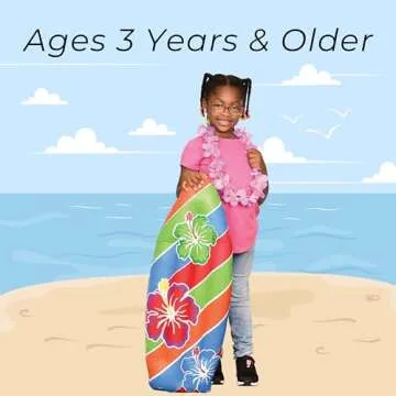 Vibrant Inflatable Surfboard for Beach Parties