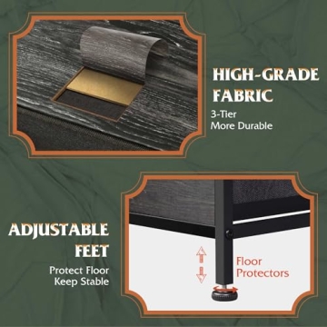 Chic WLIVE Dresser with 5 Drawers for Stylish Storage