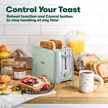 BELLA 2 Slice Toaster with Extra Wide Slots Perfect for Breakfast