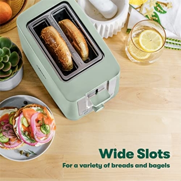BELLA 2 Slice Toaster with Extra Wide Slots Perfect for Breakfast