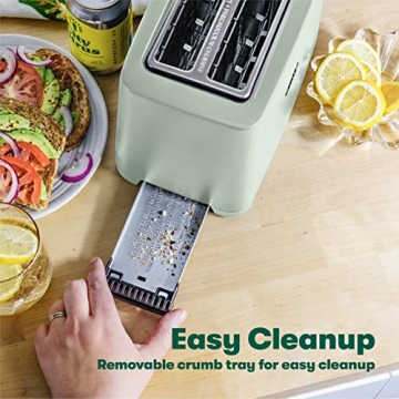 BELLA 2 Slice Toaster with Extra Wide Slots Perfect for Breakfast