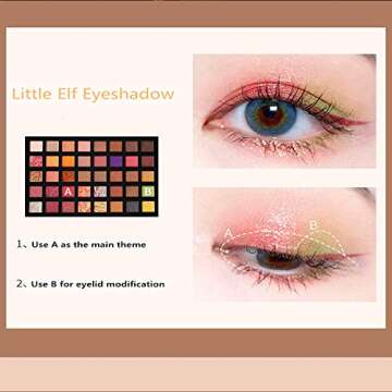 Meile Eyeshadow Makeup Palette 40 Colors Blendable Professional Highly Pigmented Matte and Shimmer Colorful Eye Shadow Makeup Pallet Nudes Natural, Professional and Personal Use Perfect For Every Woman & Girl