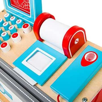 Bigjigs Wooden Cash Register for Creative Kids' Learning