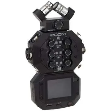 Zoom H8 12-Track Portable Recorder, Stereo Microphones, 6 Inputs, Touchscreen Interface, USB Audio Interface, Battery Powered, for Stereo/Multitrack Audio for Video, Podcasting, and Music