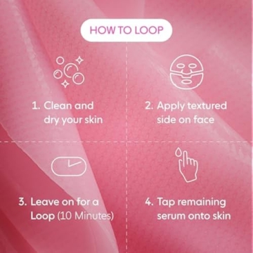 Glow with LOOPS Double Take Hydrogel Face Mask