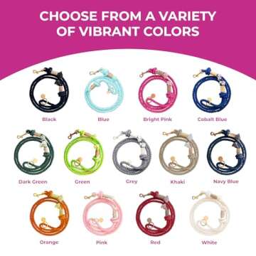 Natural White Cotton Ombre Rope Leash for Dogs, White Dog Wedding Leash, Rope Leash, Rope Dog Leash, Wedding Leash, White Rope Dog Leash, White Leash for Dogs, Handmade Dog Leash (Natural White)