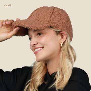 Trendy CHOK.LIDS Sherpa Baseball Cap - Winter Essential