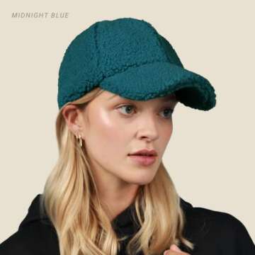 Trendy CHOK.LIDS Sherpa Baseball Cap - Winter Essential