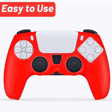 8 Pieces Silicone Cover Skin Case Compatible with PS5 Silicone Case Grip Cover Skin Controller Anti-Slip Colorful Grip Cover Compatible with PS5 Controller, 8 Colors
