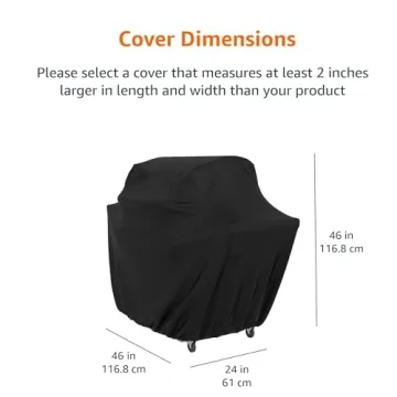 Amazon Basics 46-Inch Gas Grill Cover for Complete Protection