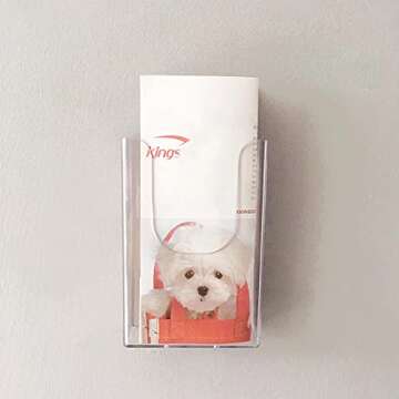 Sovoadur Clear Acrylic Wall Mount Brochure Holder | Stylish & Functional