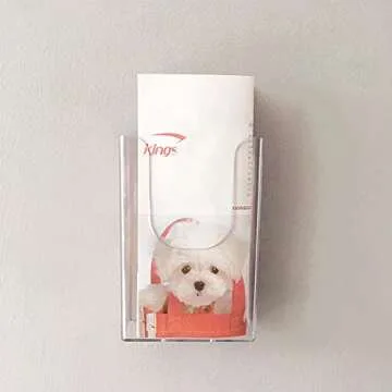 Sovoadur Clear Acrylic Wall Mount Brochure Holder | Stylish & Functional