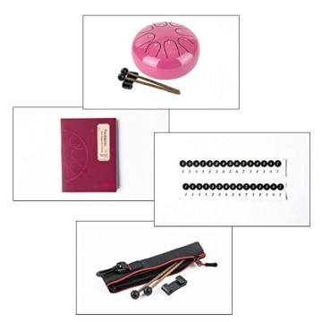 8 Note Steel Tongue Drum - Musical Gift for All Ages