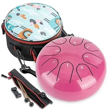 8 Note Steel Tongue Drum - Musical Gift for All Ages