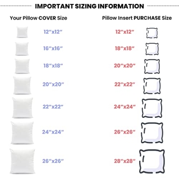 Foamily Throw Pillow Insert 18 x 18 inch (Set of 2) Hypoallergenic 100% Virgin Fiber Bed, Sofa, Couch Decorative Indoor Pillows Made in USA