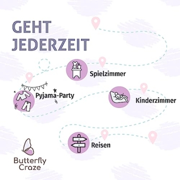 Butterfly Craze Floor Pillow Case, Mattress Bed Lounger Cover, Purple, King Size - Cozy Seating Solution for Kids & Adults, Recliner Cushion, Perfect for Reading, TV Time (Pillow Not Included)