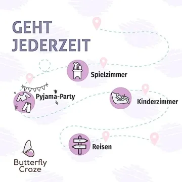 Butterfly Craze Floor Pillow Case, Mattress Bed Lounger Cover, Purple, King Size - Cozy Seating Solution for Kids & Adults, Recliner Cushion, Perfect for Reading, TV Time (Pillow Not Included)