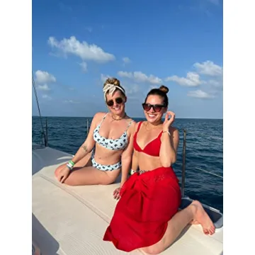 Ekouaer Sarong Wrap Lightweight Sheer Beach Cover-up