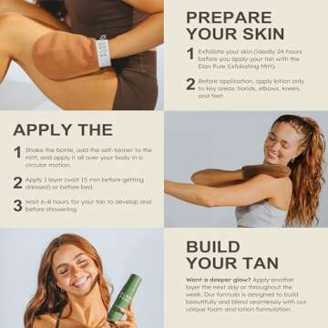 Elan Pure Non Toxic Self Tanner - Hydrating Organic Foam